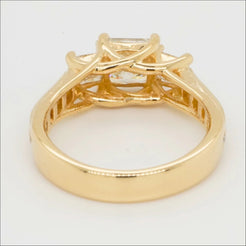 18k Gold Ring with 0.98ct Diamond | Rings