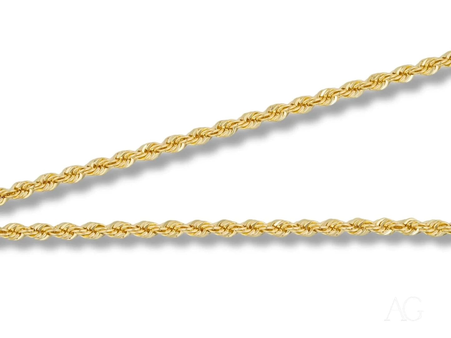 Embrace elegance with an 18k gold rope chain necklace, a timeless jewelry piece