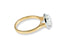 Eternal Halo Engagement Ring in 18K gold with a stunning round diamond solitaire