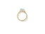 Eternal Halo Engagement Ring in 18k gold featuring a prominent diamond solitaire