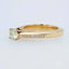 Eternal Love 18k diamond engagement ring with 0.56ct diamond in gold setting.
