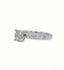 18k White Gold Ring with 1.35ct Diamond, engagement ring, luxury jewelry.
