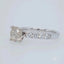18k white gold ring with 1.35ct diamond from Art Gold Jewelry.