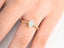 18k Gold Twist of Brilliance Engagement Ring with diamond cluster focal point on beaded band