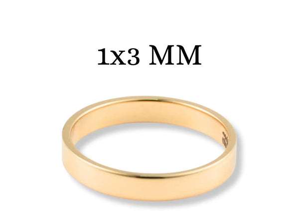 Gold wedding band.