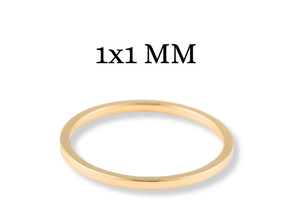 Thin gold ring.