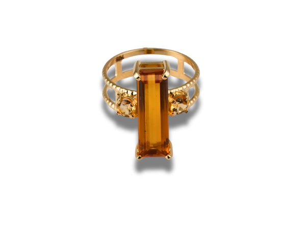 Radiant Citrine Empowerment Ring