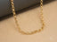 18K solid gold art gold jewelry gold Rolo chain necklace with classic round-link design