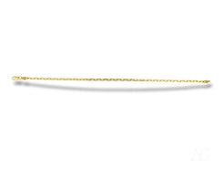 Delicate 18k solid gold chain necklace with simple, elegant design perfect for layering