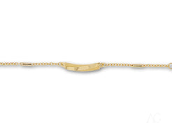 Delicate 18k gold kid’s bracelet with jaseron mesh and lobster lock clasp