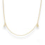 Delicate 18k gold anklet featuring two small crystal accents for elegant style