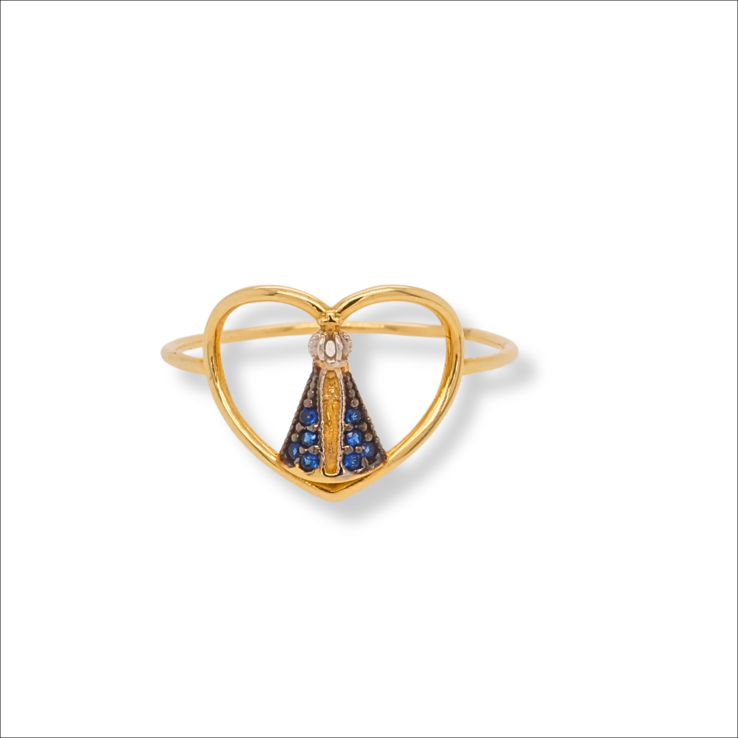 Divine love nossa senhora ring - dark blue 18k gold | Rings