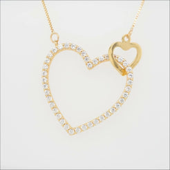 Elegant 18k Gold Heart Necklace | Home page