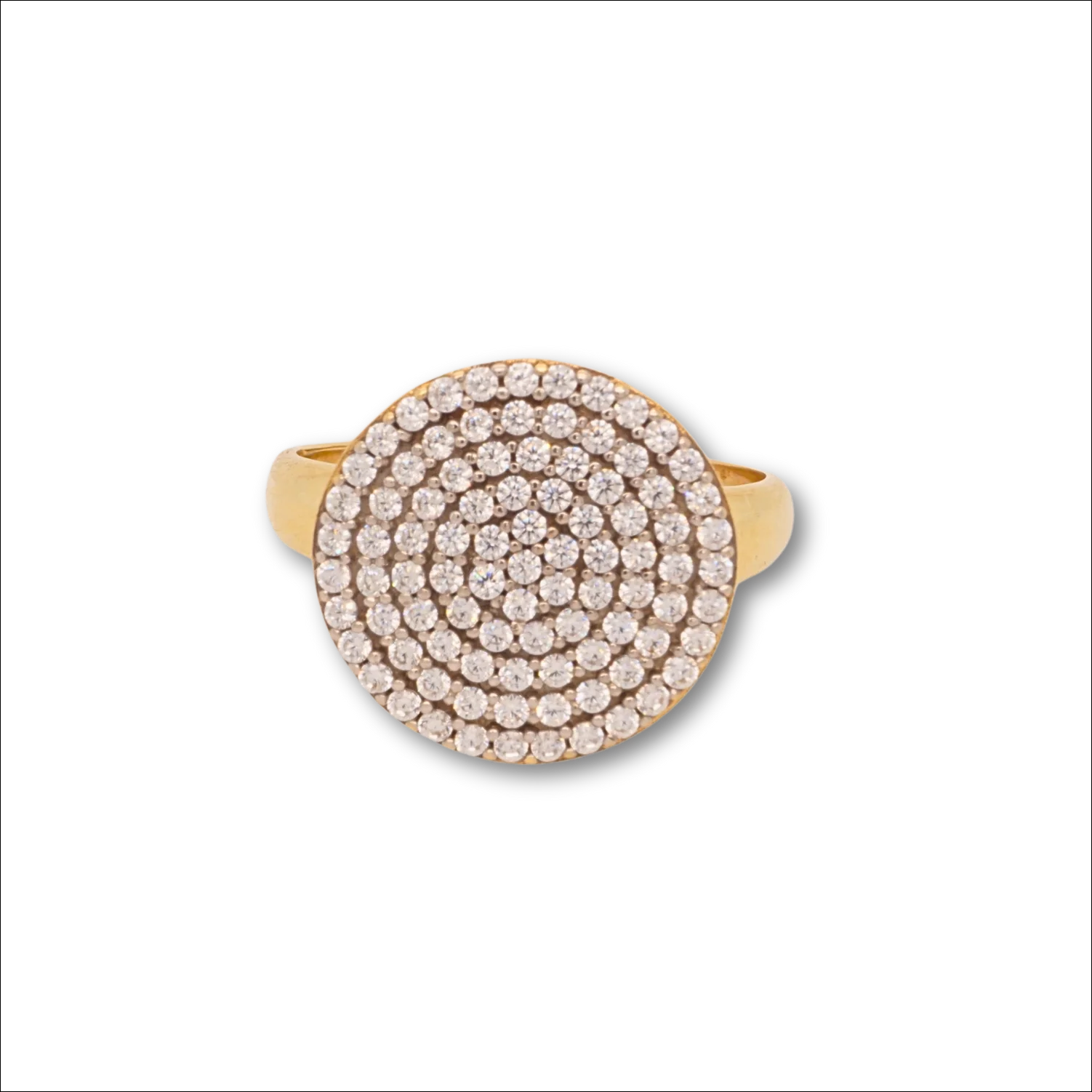 Timeless elegance 18k gold cz ring | Rings