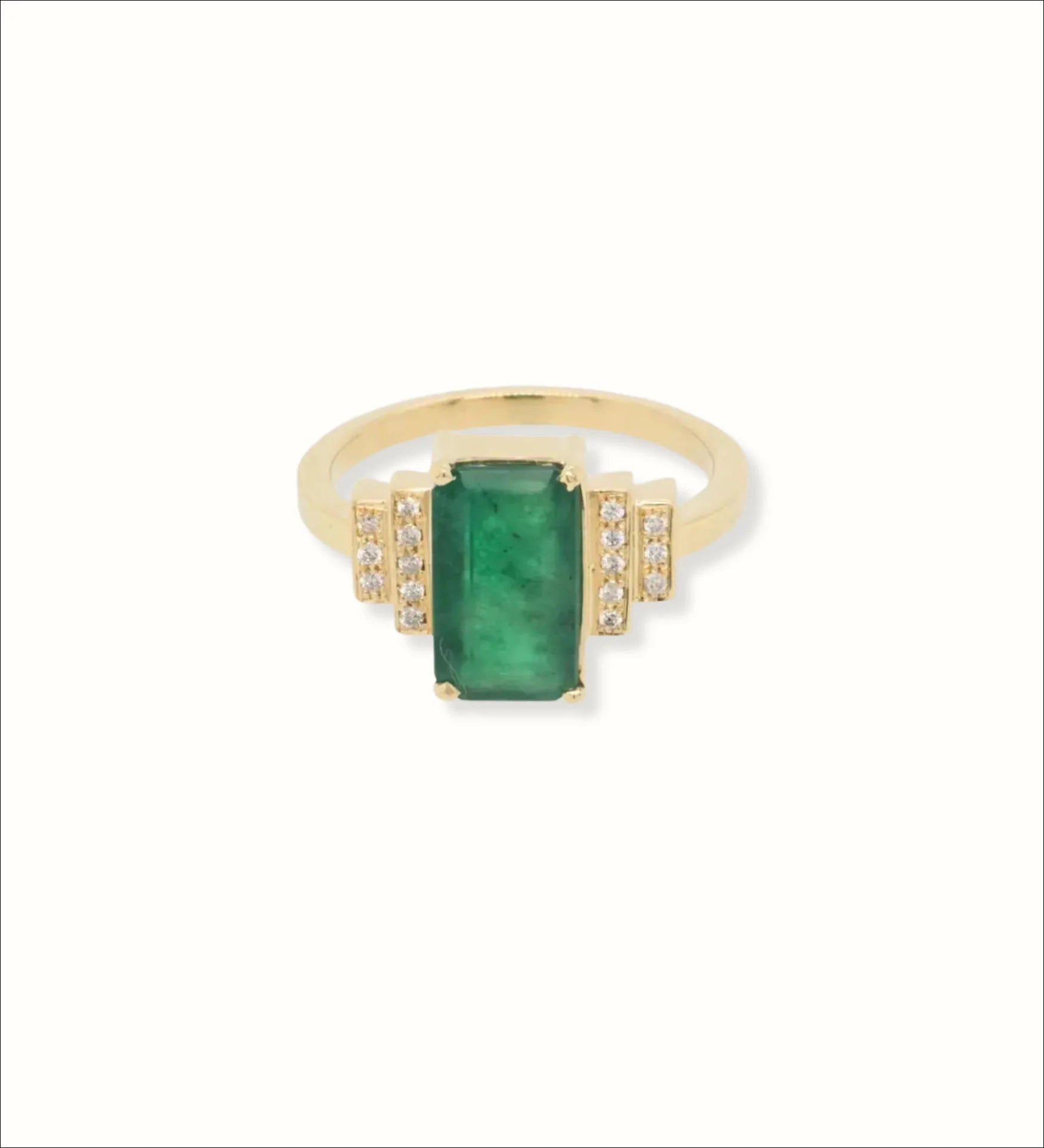 Exquisite 18k Gold Ring with 2.3ct Emerald | Above $1000