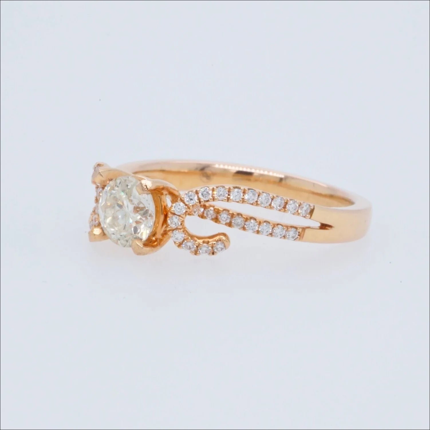 ’Romantic 18k Rose Gold Diamond Ring’ | Home page