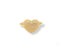 18k yellow gold heart-shaped ring with diamond accents symbolizing elegance and love