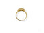 18k yellow gold heart shape ring with a textured surface, symbolizing elegance and love