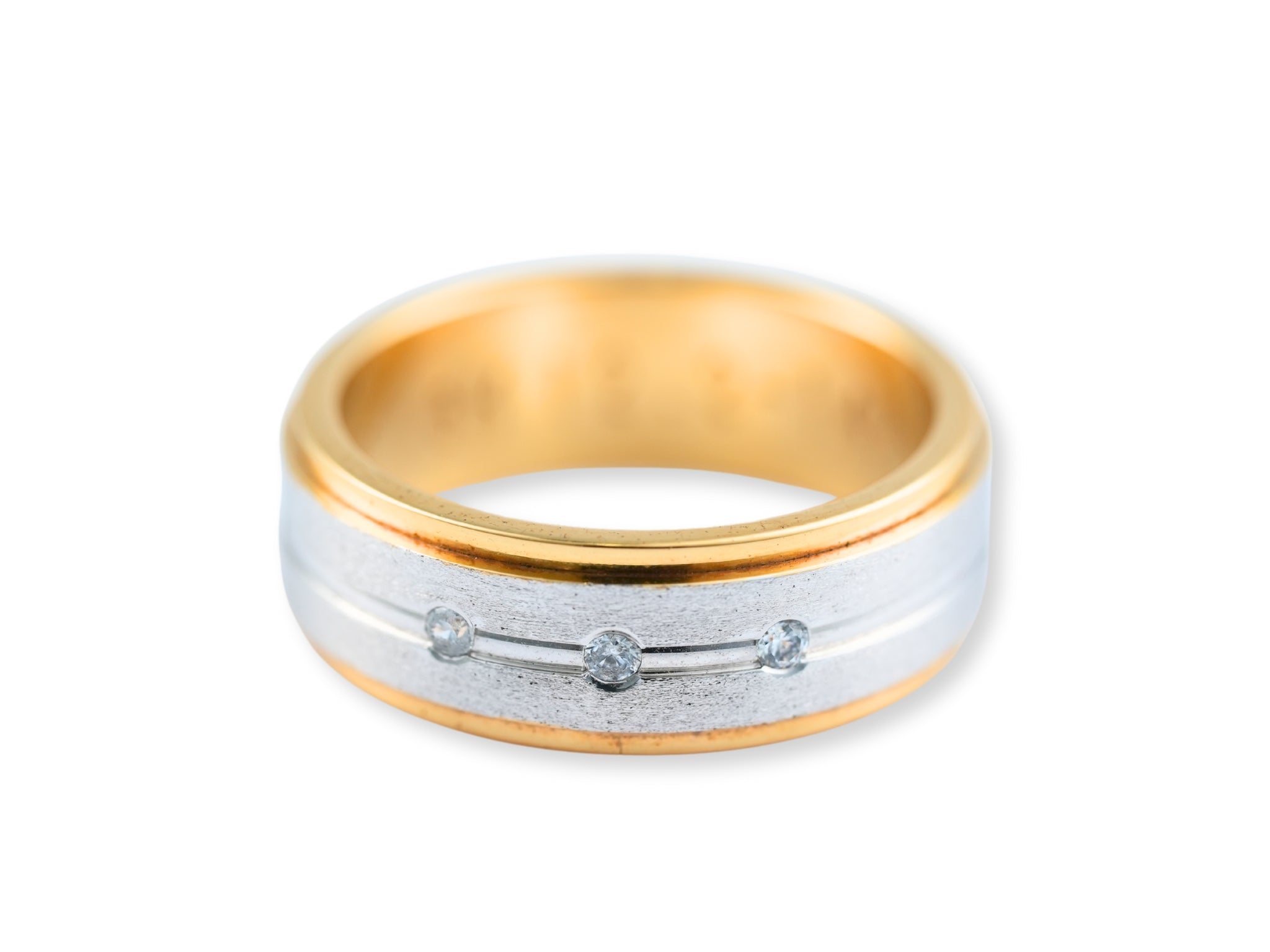 Eternal Duo Wedding Band with Diamonds