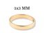 Art Gold Jewelry Essence Linea 3mm Ring - The Balanced Line sleek wedding band