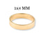 Essence Linea 4mm Ring in 18k yellow gold showcases golden elegance and refined art gold jewelry