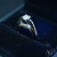 Eternal Love 18k Diamond Engagement Ring with 0.56ct diamond in velvet box.