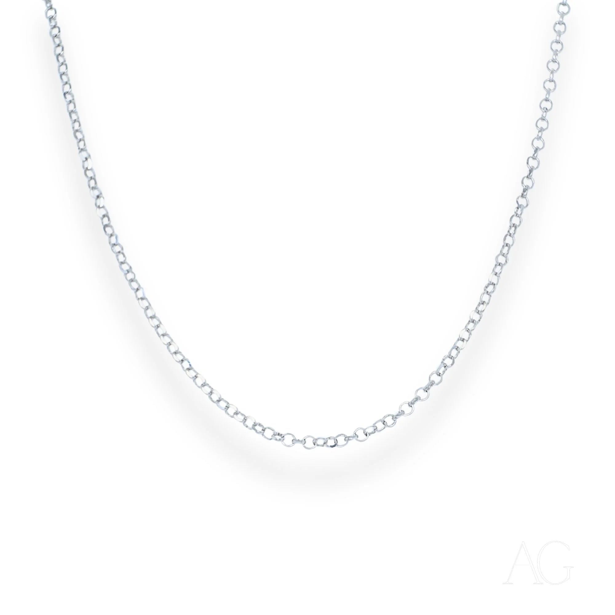 18k white gold anklet - luxurious and refined