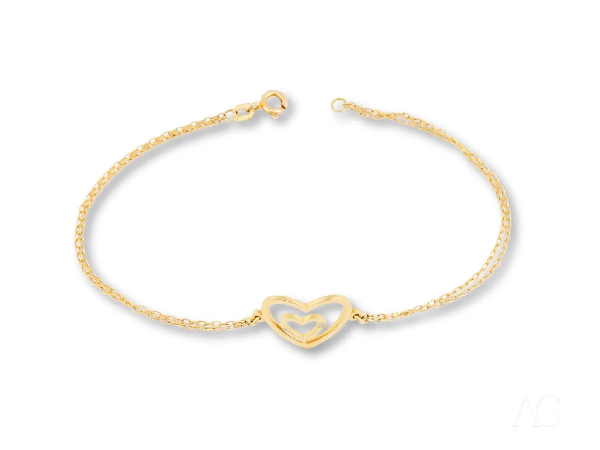 Heart Bracelet with Diamond – HHHH Collection