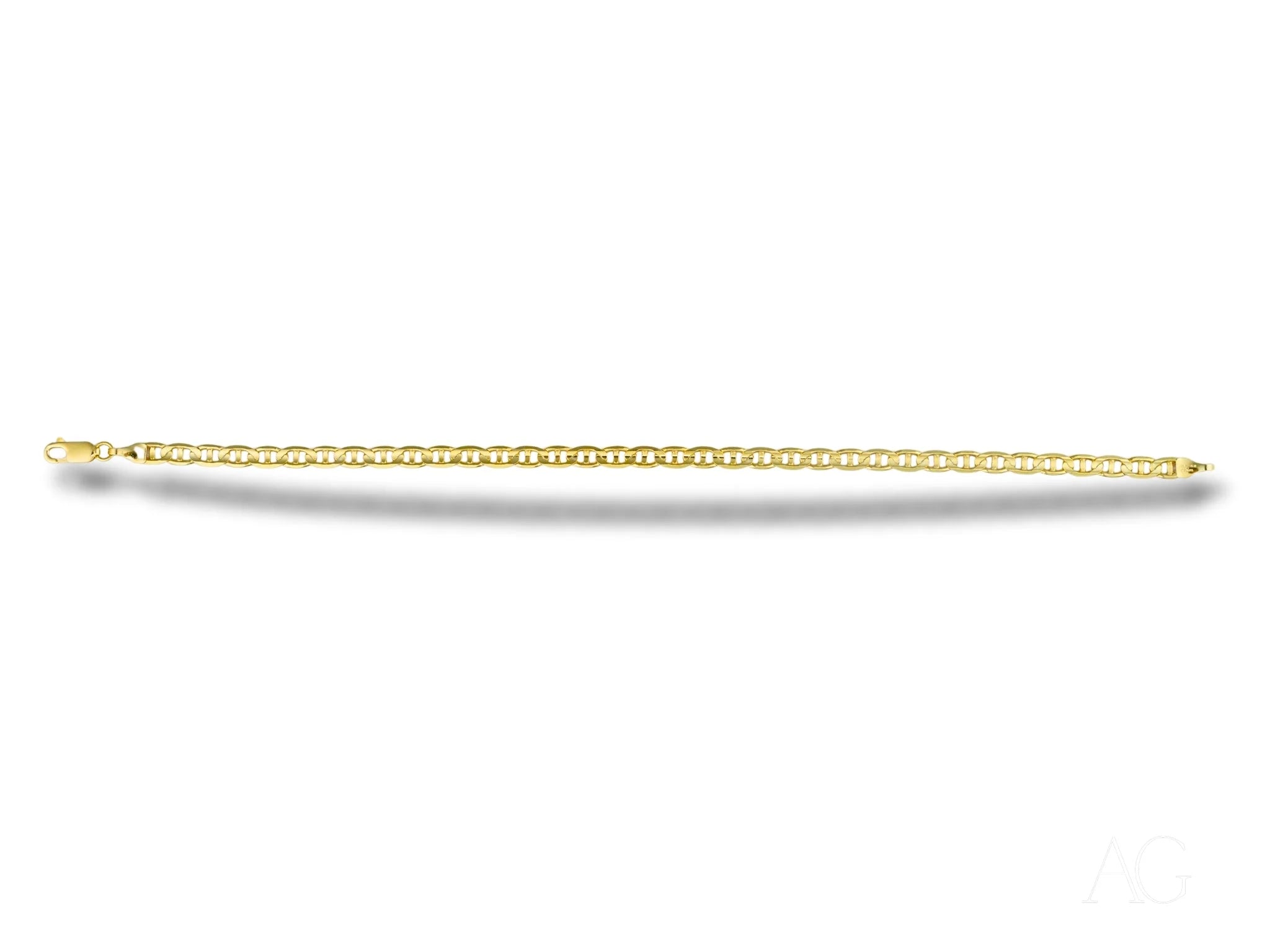 18k solid gold bracelet with navy link pattern