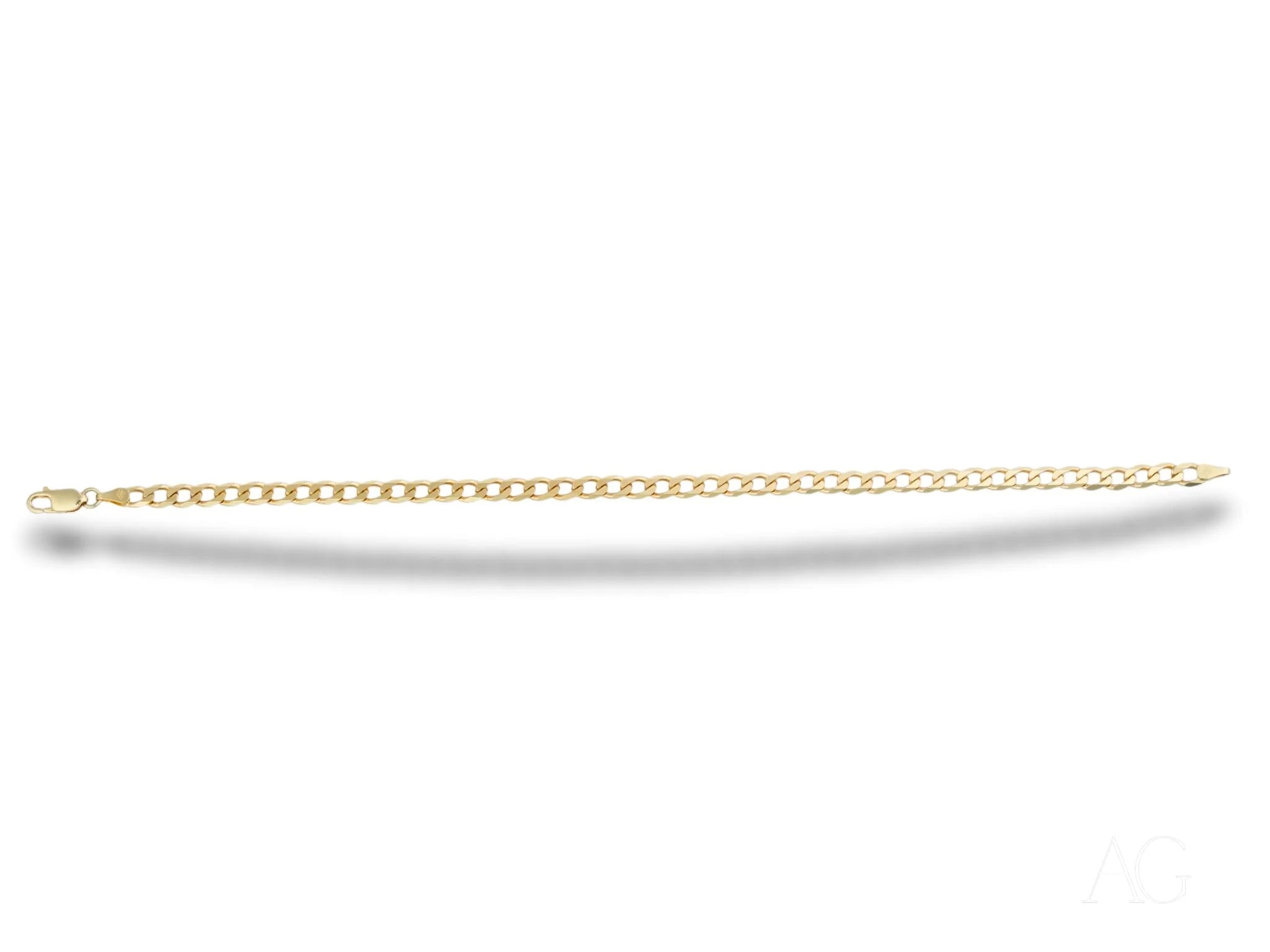 Solid 18k gold cuban link bracelet - luxurious and bold