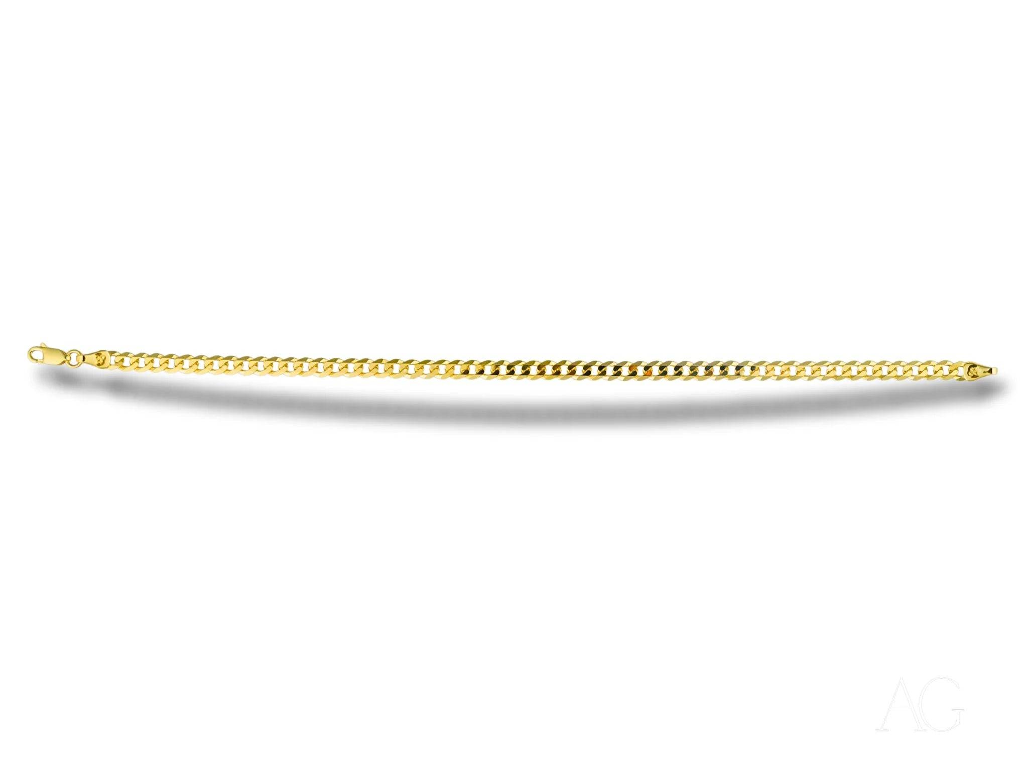 Timeless elegance: 18k solid gold cuban link bracelet