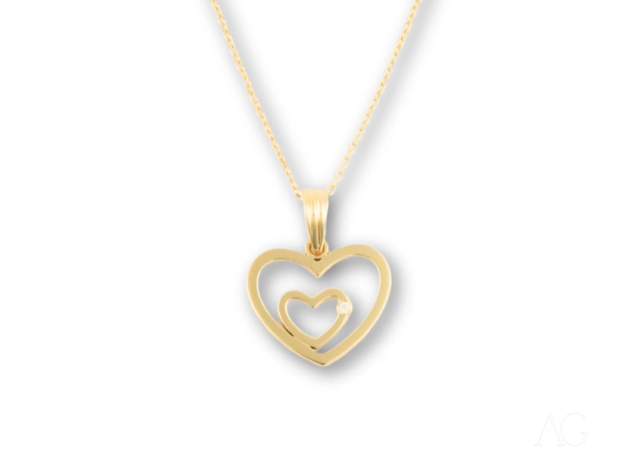 Heart Pendant with Diamond – HHHH Collection