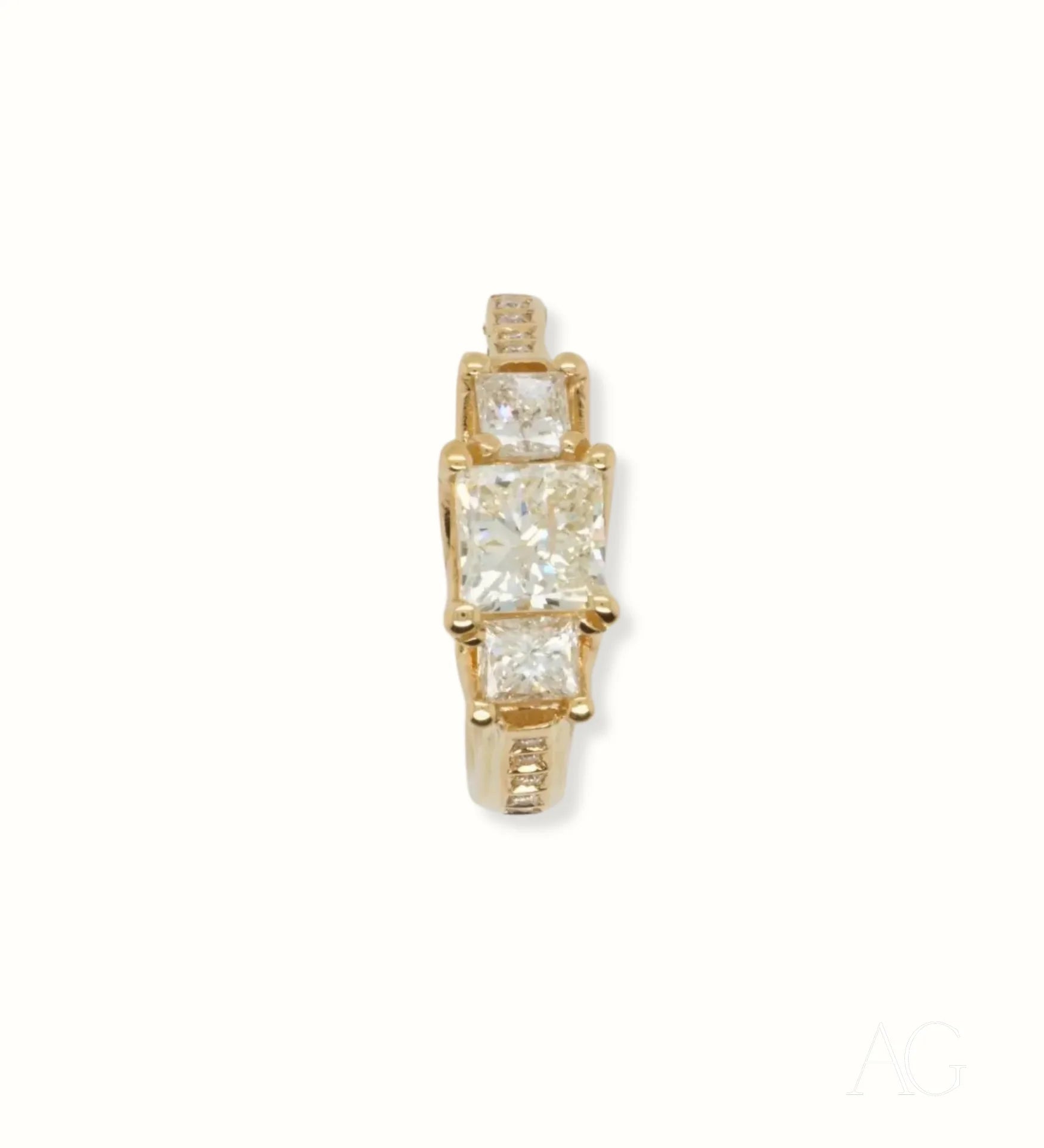 18k Gold Ring with 0.98ct Diamond