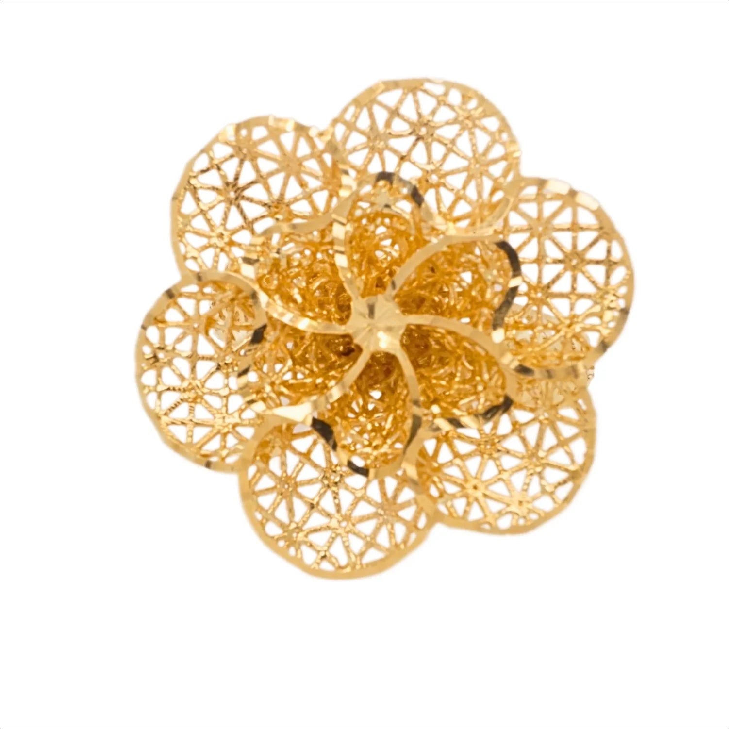 Blossom in Gold: The 18k Flower Ring | Above $1000