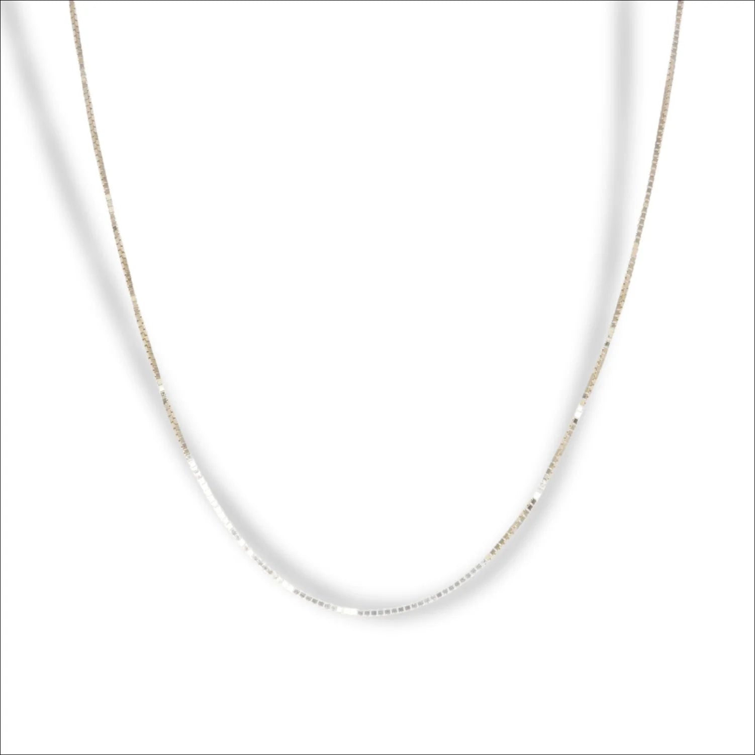 Delicate 14k gold box chain | Necklaces