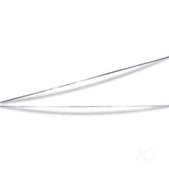 Sleek metal tweezers for precise handling of Delicate 18k White Gold jewelry