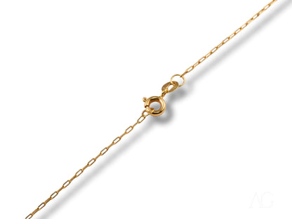 Elegant 18K Gold Beaded Necklace featuring a gold chain with clasp, showcasing art gold jewelry