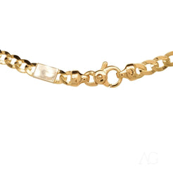 Elegant 18k Gold Cuban Chain necklace featuring a secure clasp for stylish wear