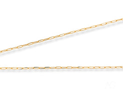 Elite Modernity 18K Yellow Gold Paperclip Link Chain, a stunning piece of art gold jewelry