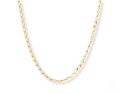 Gold chain necklace from Golden Classic in 18K yellow gold basic link chain design