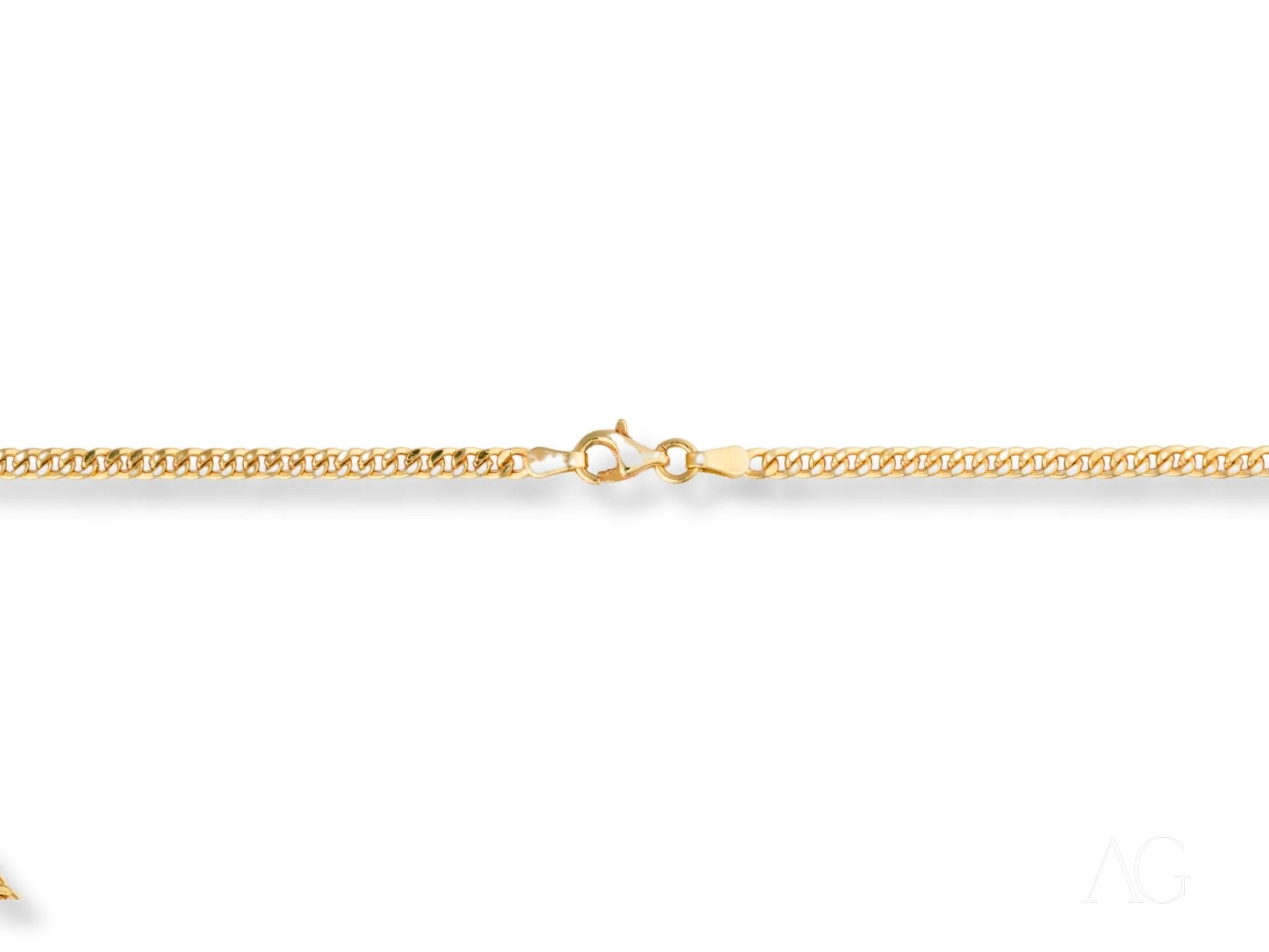 Gold chain necklace with lobster clasp from Golden Luxe Cuban Link Chain collection