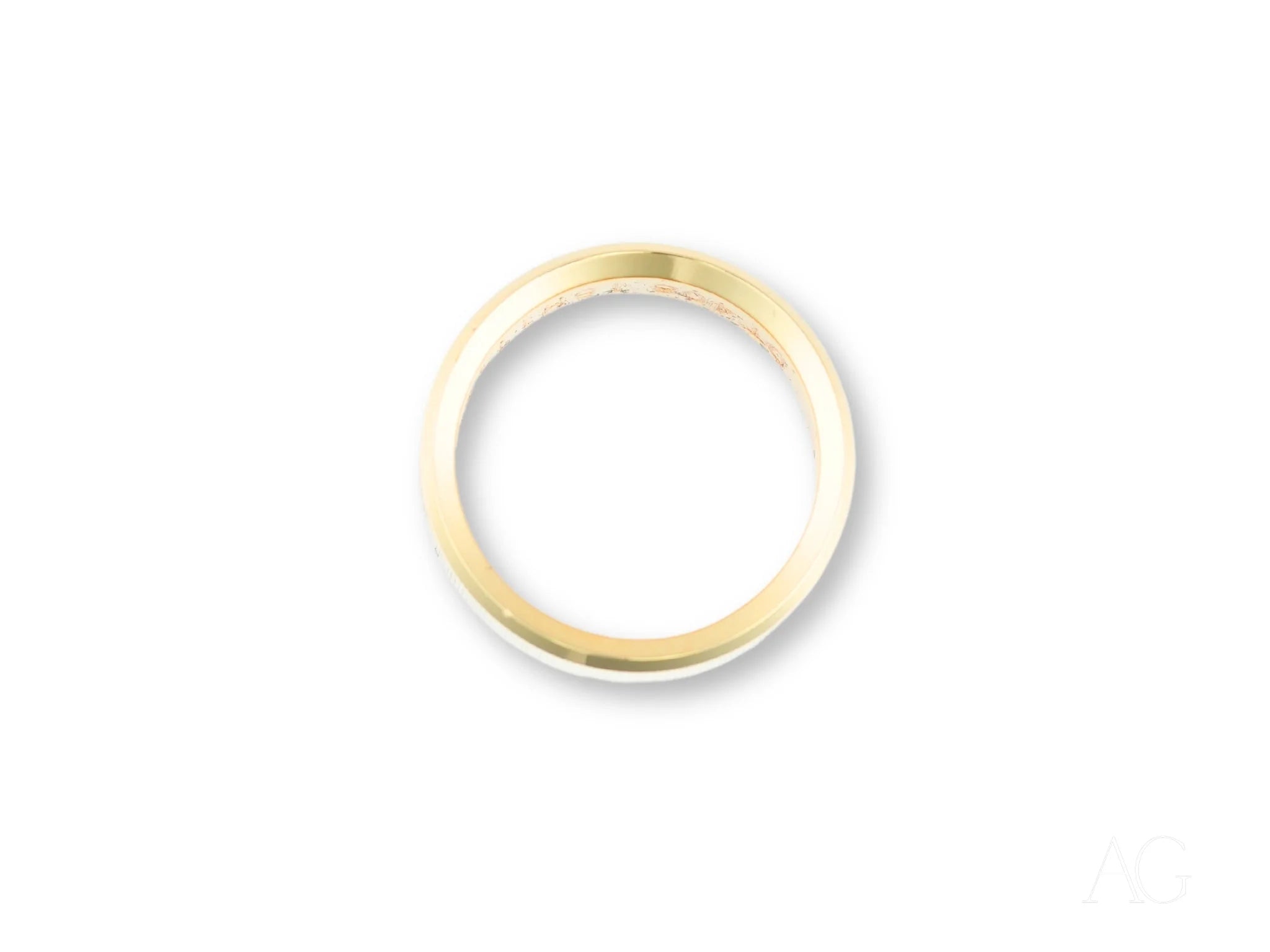 Simple 14k Gold Golden Whisper Wedding Band with a classic fit circular design