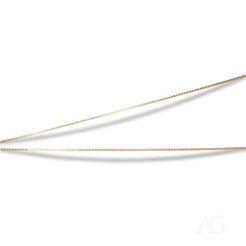 Thin gold chain necklace showcasing a Luxurious 14k Gold Box Chain design