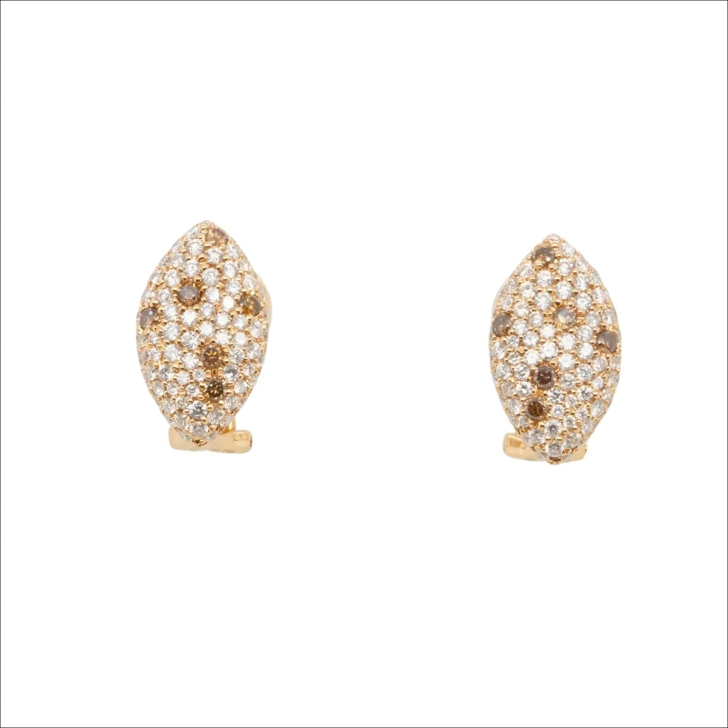 Rose Gold Champagne Diamond Earrings: 18k Beauty | Home page