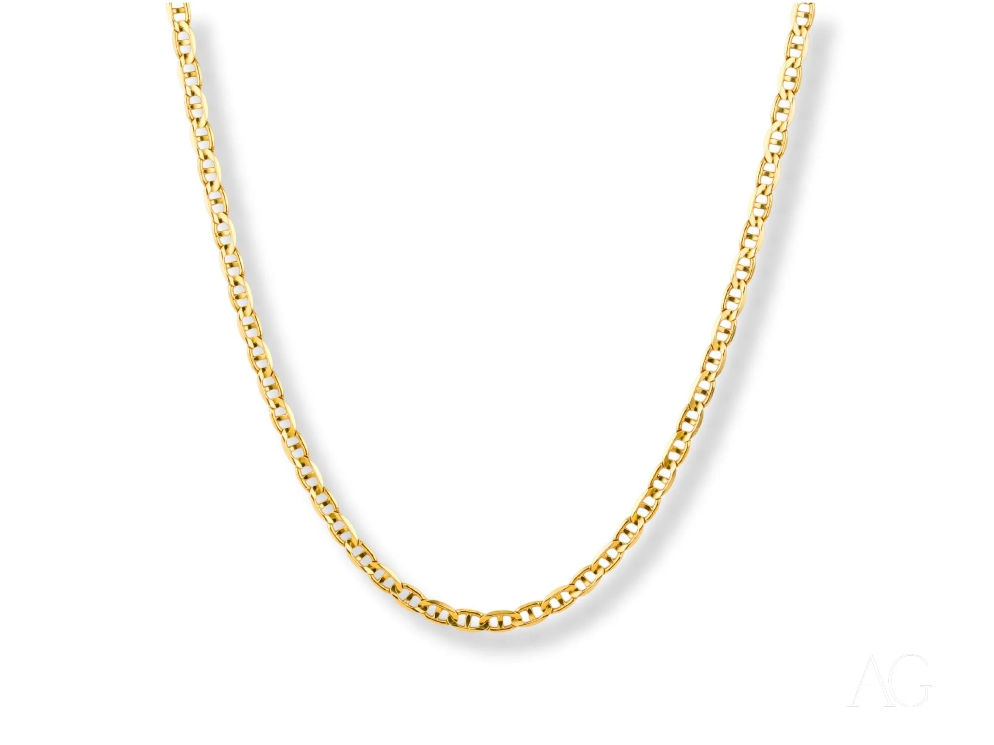 Majestic Strength 18K Yellow Gold Anchor Chain, a stunning piece of art gold jewelry