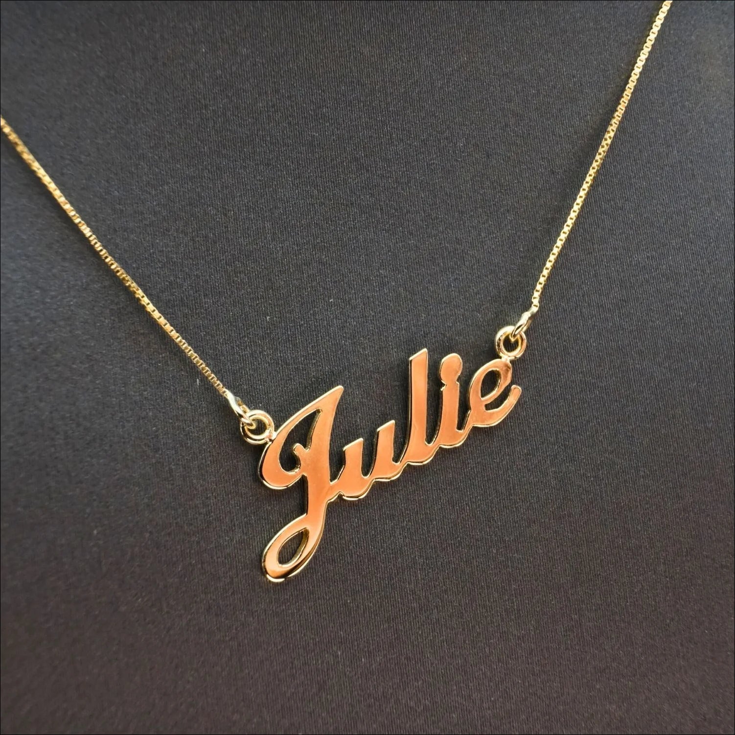 Custom Name Necklace: 18k Gold Elegance | Home page