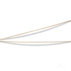 Delicate 18k gold diamond cut chain necklace with fine links for elegant style