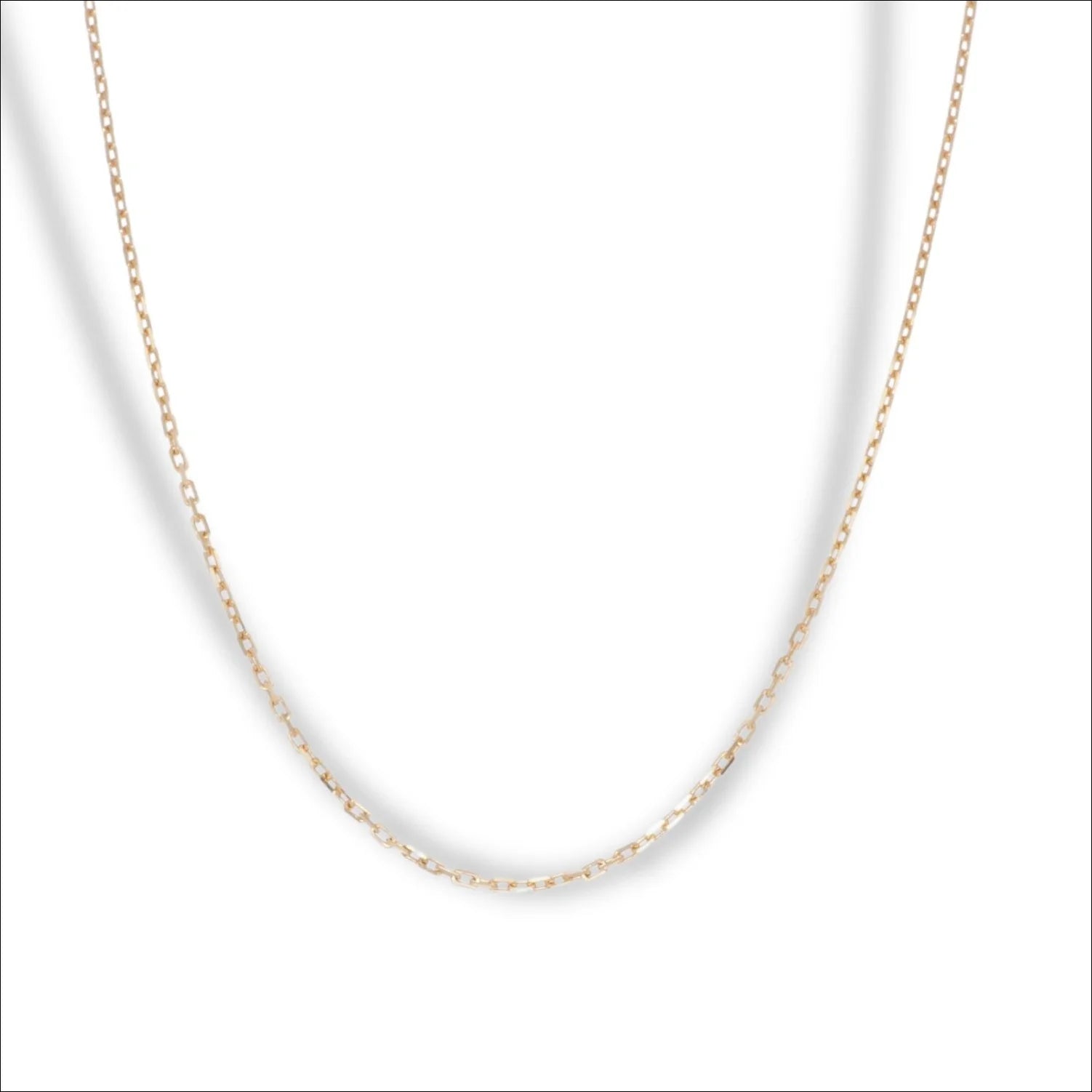 Radiant diamond cut 18k gold chain | Chains