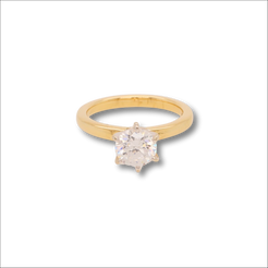 18k cz solitaire ring | Rings