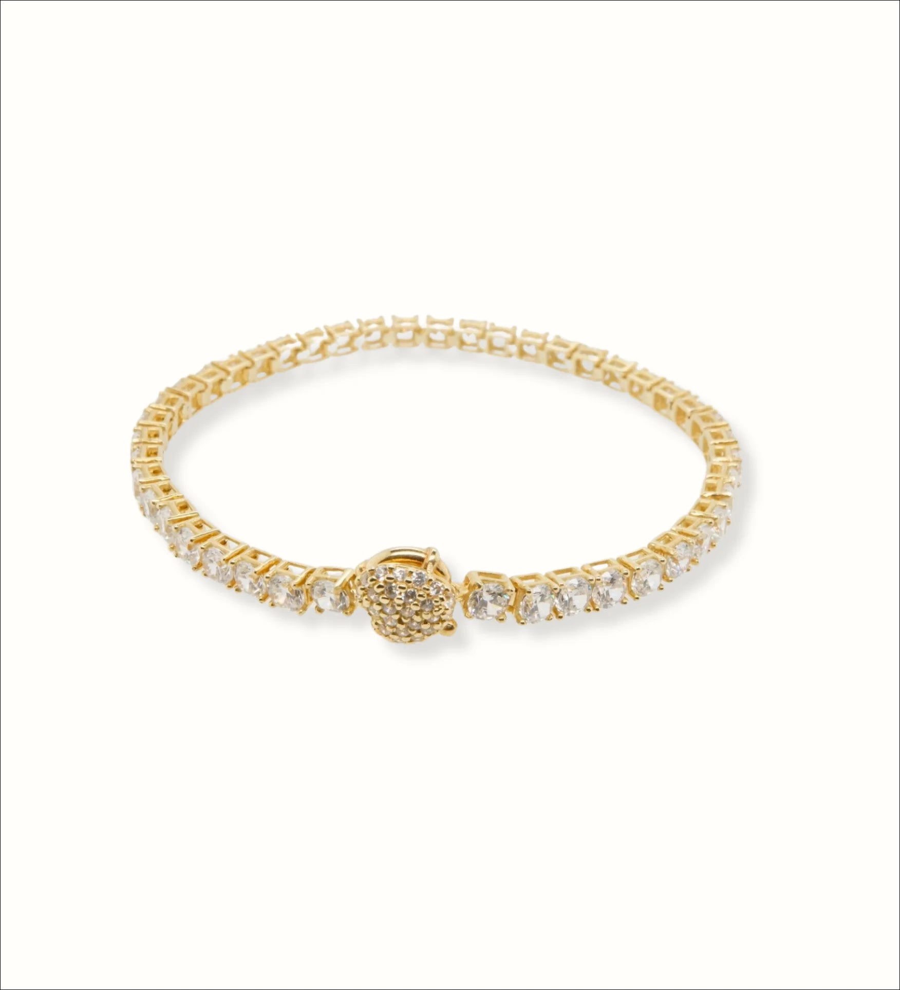 The 18k Tennis Bracelet Adorned with Zirconia | Home page